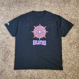 Phoenix Suns Graphic T-Shirt Short Sleeve Black Size XL NBA Sportswear Tee